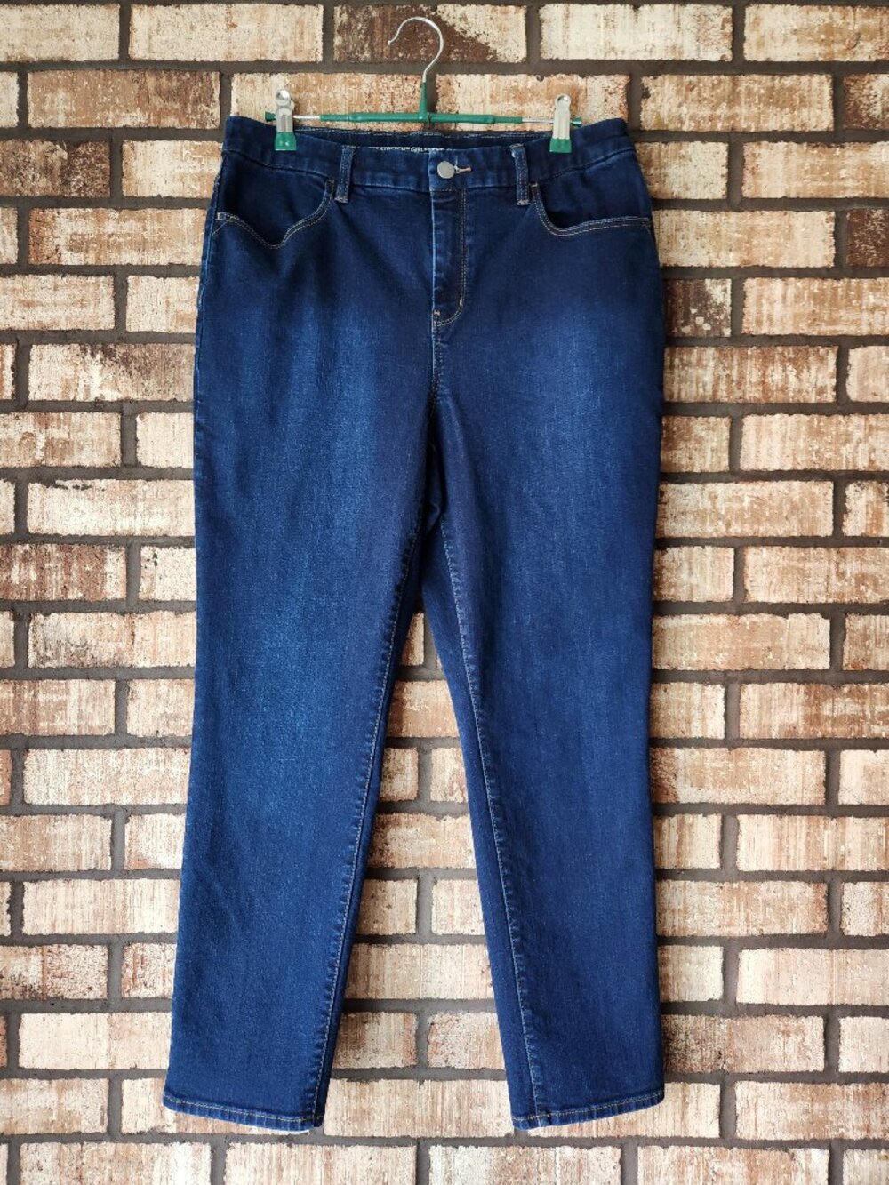 Chico's Perfect Stretch Girlfriend Slim Leg Ankle Denim Jeans Size 1.5